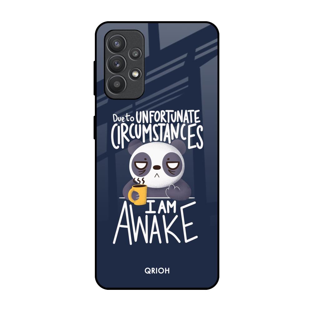 Struggling Panda Samsung Galaxy M32 5G Glass Back Cover Online
