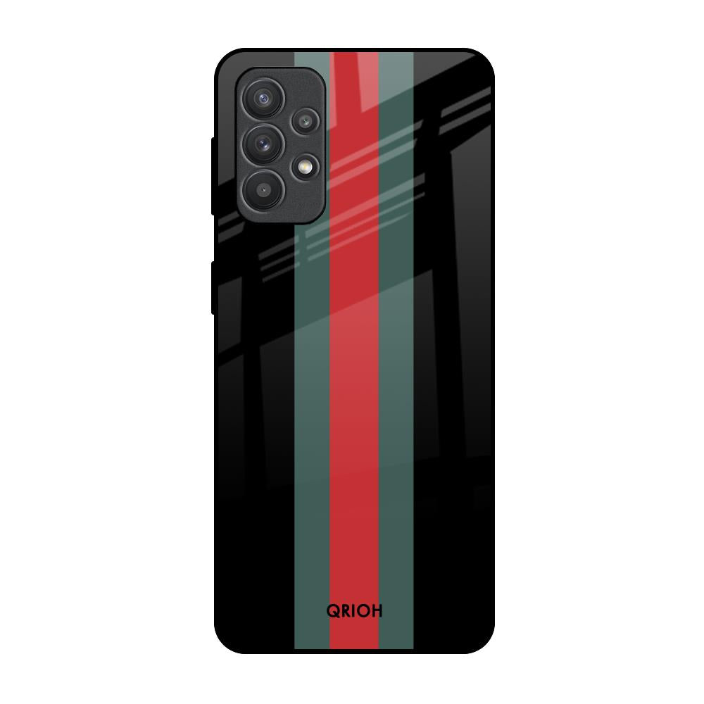 Vertical Stripes Samsung Galaxy M32 5G Glass Back Cover Online