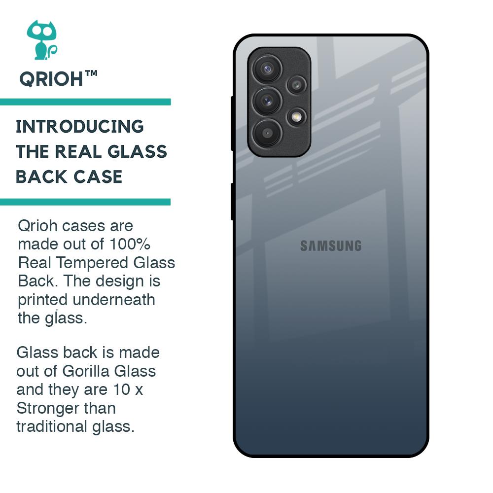 Smokey Grey Color Glass Case For Samsung Galaxy M32 5G