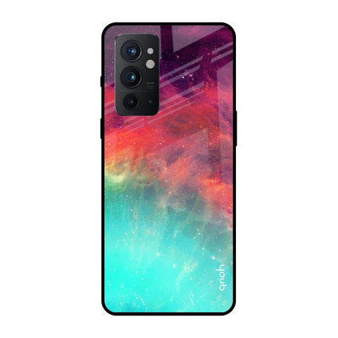 Colorful Aura OnePlus 9RT Glass Back Cover Online