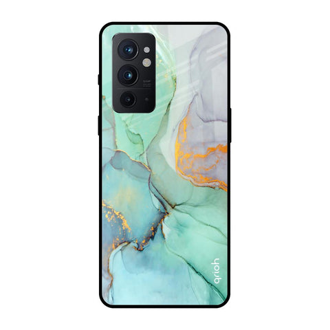 Green Marble OnePlus 9RT Glass Back Cover Online