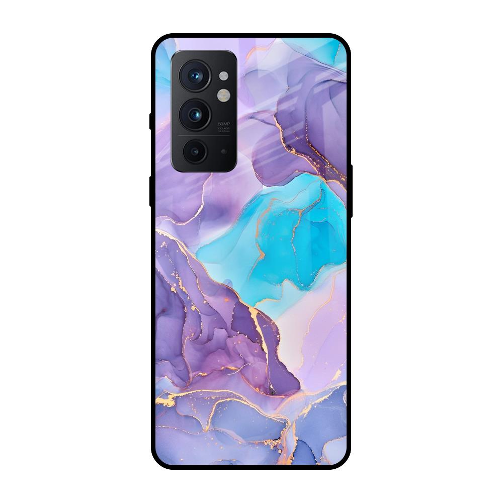 Alcohol ink Marble OnePlus 9RT Glass Back Cover Online