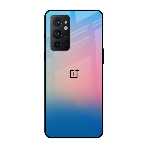 Blue & Pink Ombre OnePlus 9RT Glass Back Cover Online