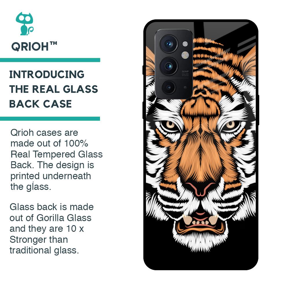 Angry Tiger Glass Case For OnePlus 9RT