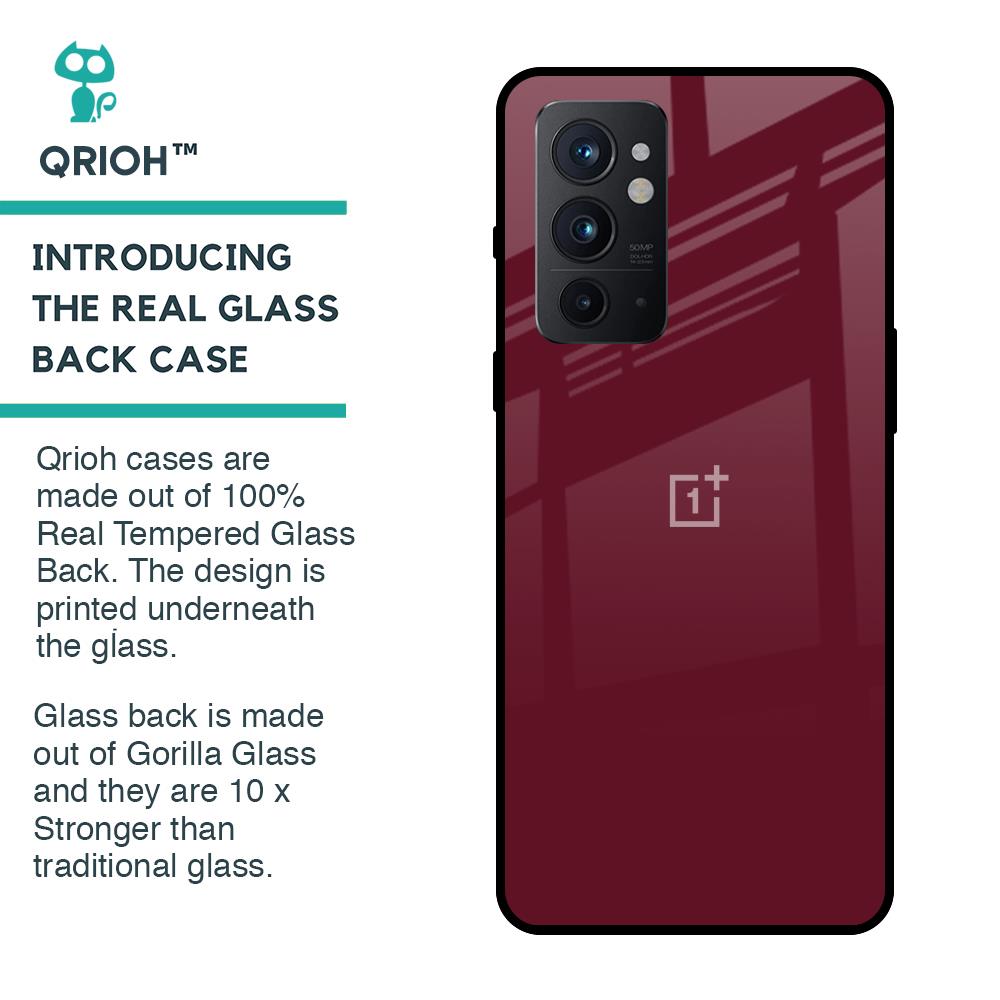 Classic Burgundy Glass Case for OnePlus 9RT