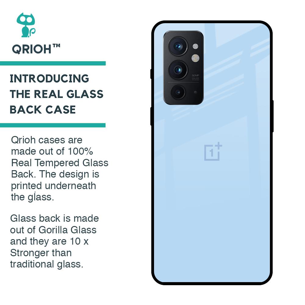 Pastel Sky Blue Glass Case for OnePlus 9RT