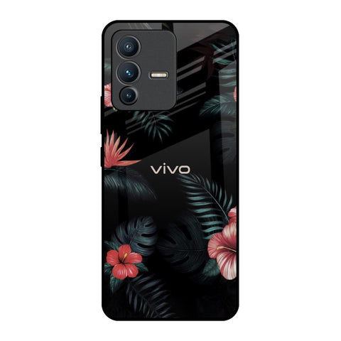 Tropical Art Flower Vivo V23 Pro 5G Glass Back Cover Online