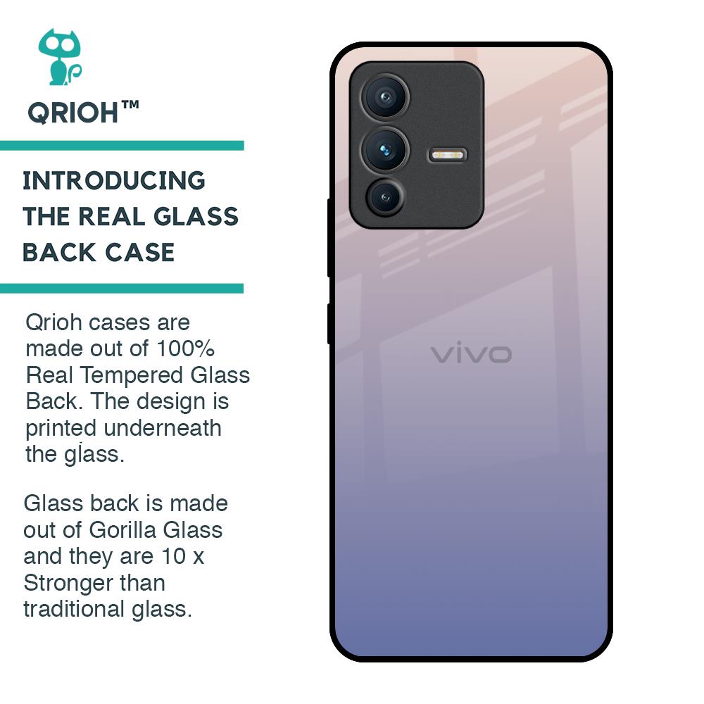 Rose Hue Glass Case for Vivo V23 Pro 5G