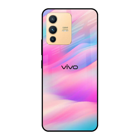 Colorful Waves Vivo V23 Pro 5G Glass Cases & Covers Online