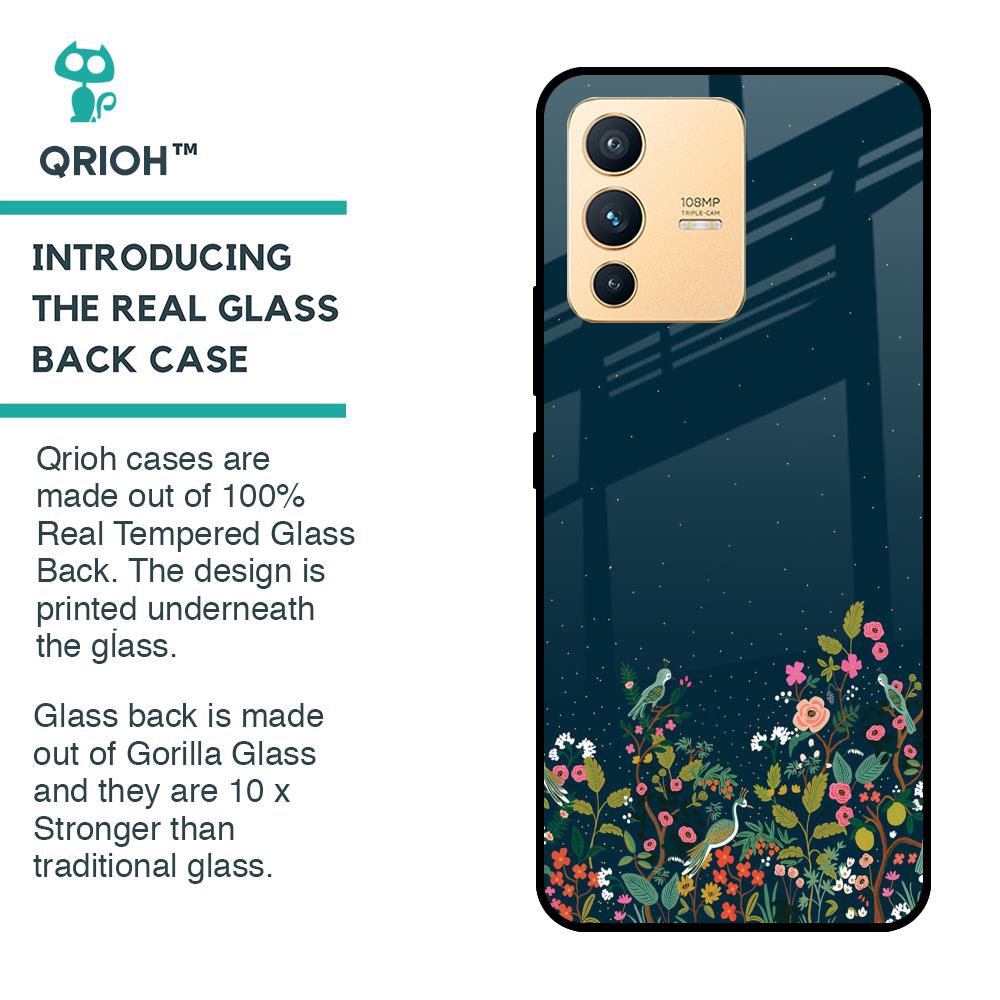 Small Garden Glass Case For Vivo V23 Pro 5G