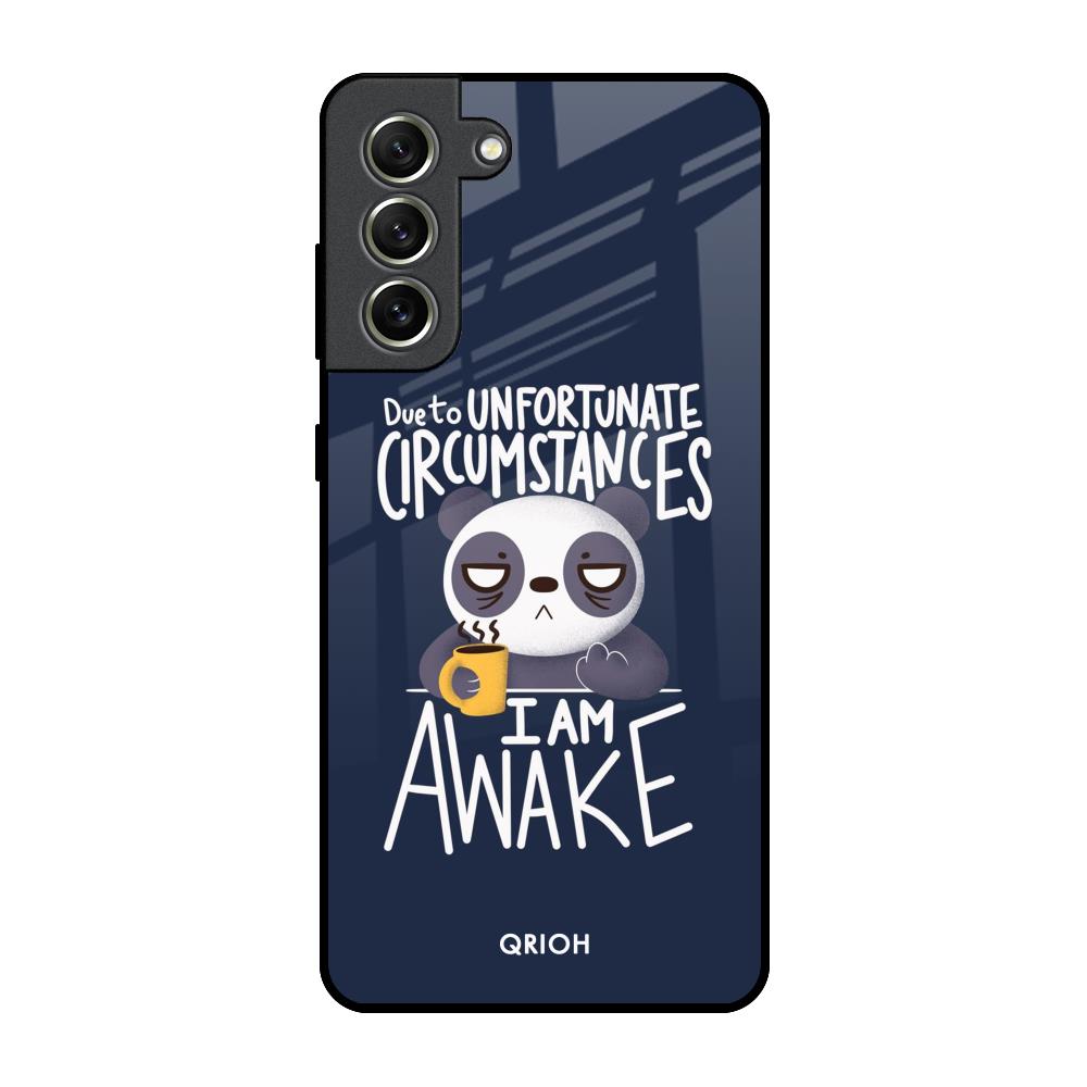 Struggling Panda Samsung Galaxy S21 FE 5G Glass Back Cover Online