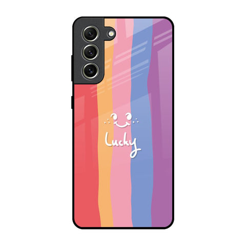 Lucky Abstract Samsung Galaxy S21 FE 5G Glass Back Cover Online