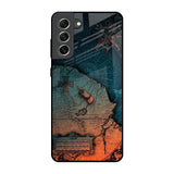 Geographical Map Samsung Galaxy S21 FE 5G Glass Back Cover Online