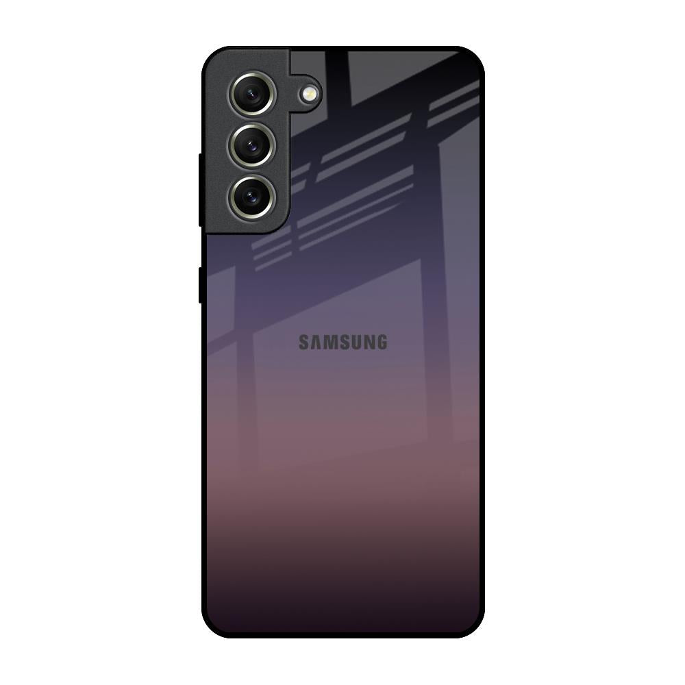 Grey Ombre Samsung Galaxy S21 FE 5G Glass Back Cover Online
