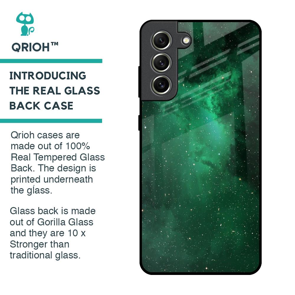 Emerald Firefly Glass Case For Samsung Galaxy S21 FE 5G