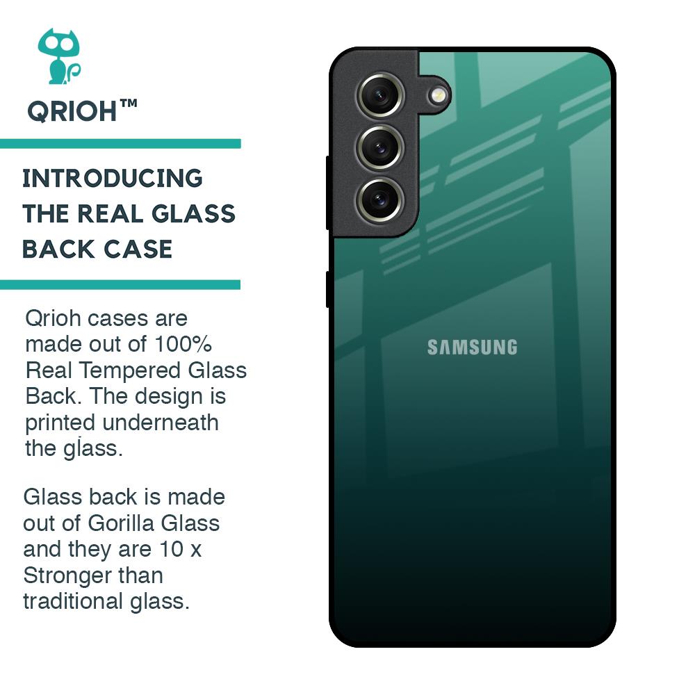Palm Green Glass Case For Samsung Galaxy S21 FE 5G