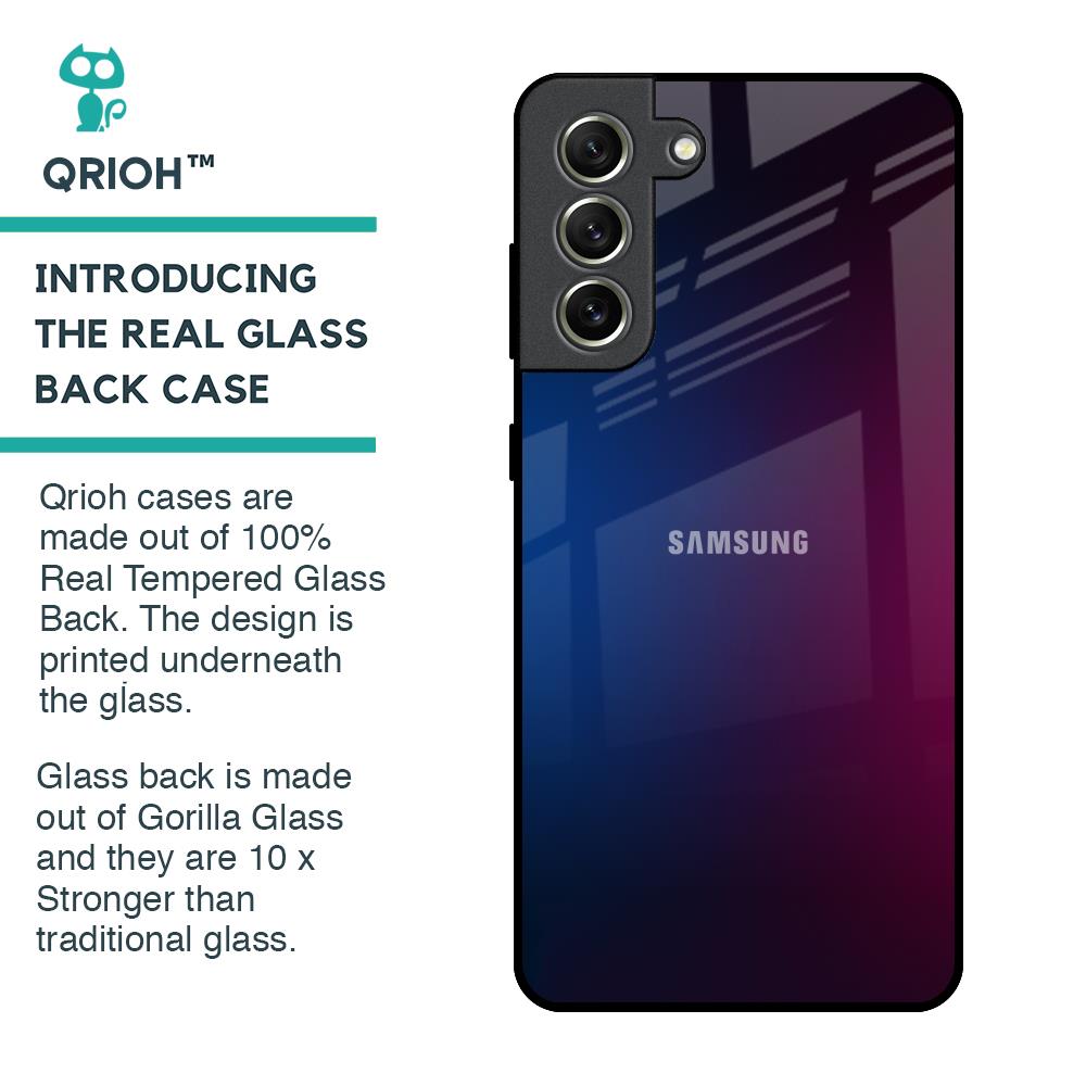 Mix Gradient Shade Glass Case For Samsung Galaxy S21 FE 5G