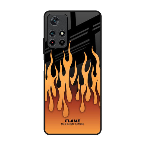 Fire Flame Poco M4 Pro 5G Glass Back Cover Online