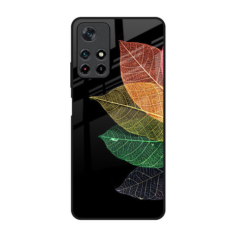 Colorful Leaves Poco M4 Pro 5G Glass Back Cover Online