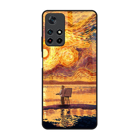 Sunset Vincent Poco M4 Pro 5G Glass Back Cover Online