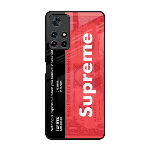 Supreme Ticket Poco M4 Pro 5G Glass Back Cover Online