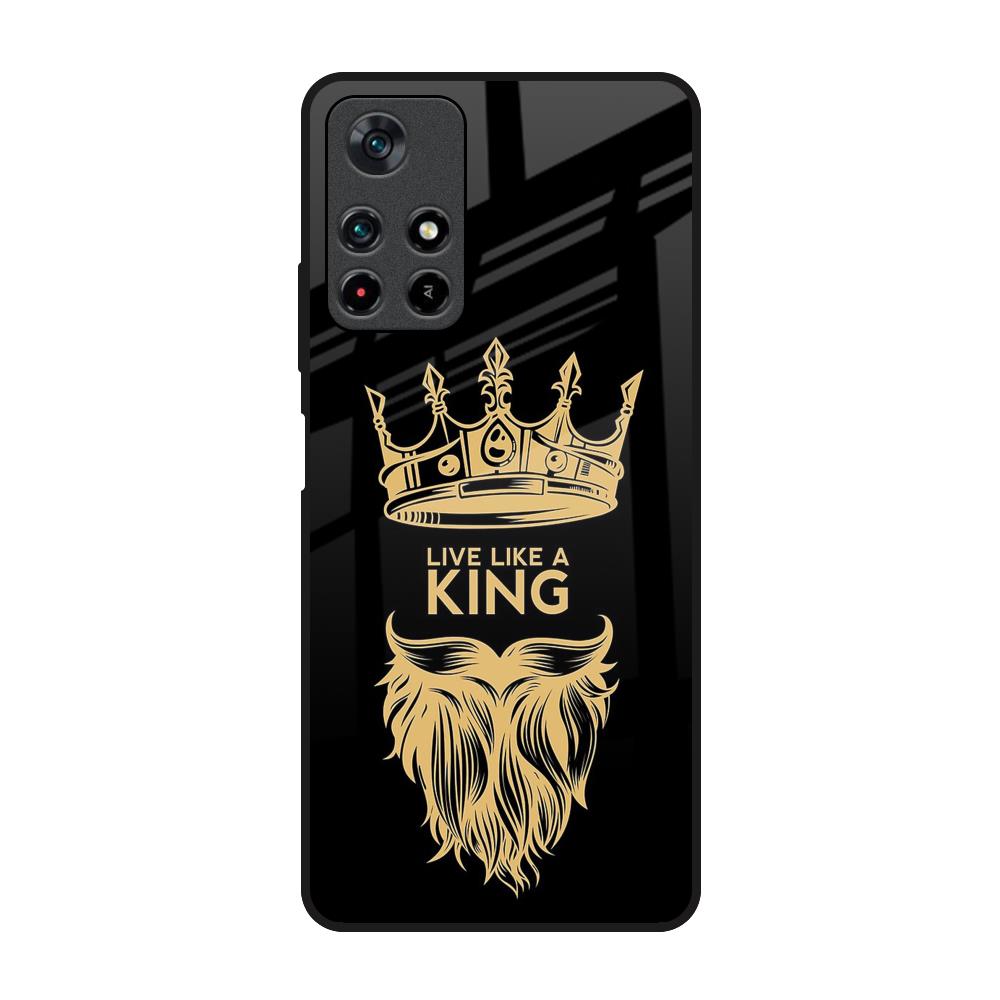 King Life Poco M4 Pro 5G Glass Back Cover Online