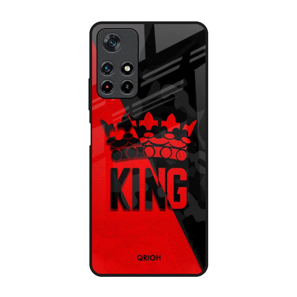 I Am A King Poco M4 Pro 5G Glass Back Cover Online