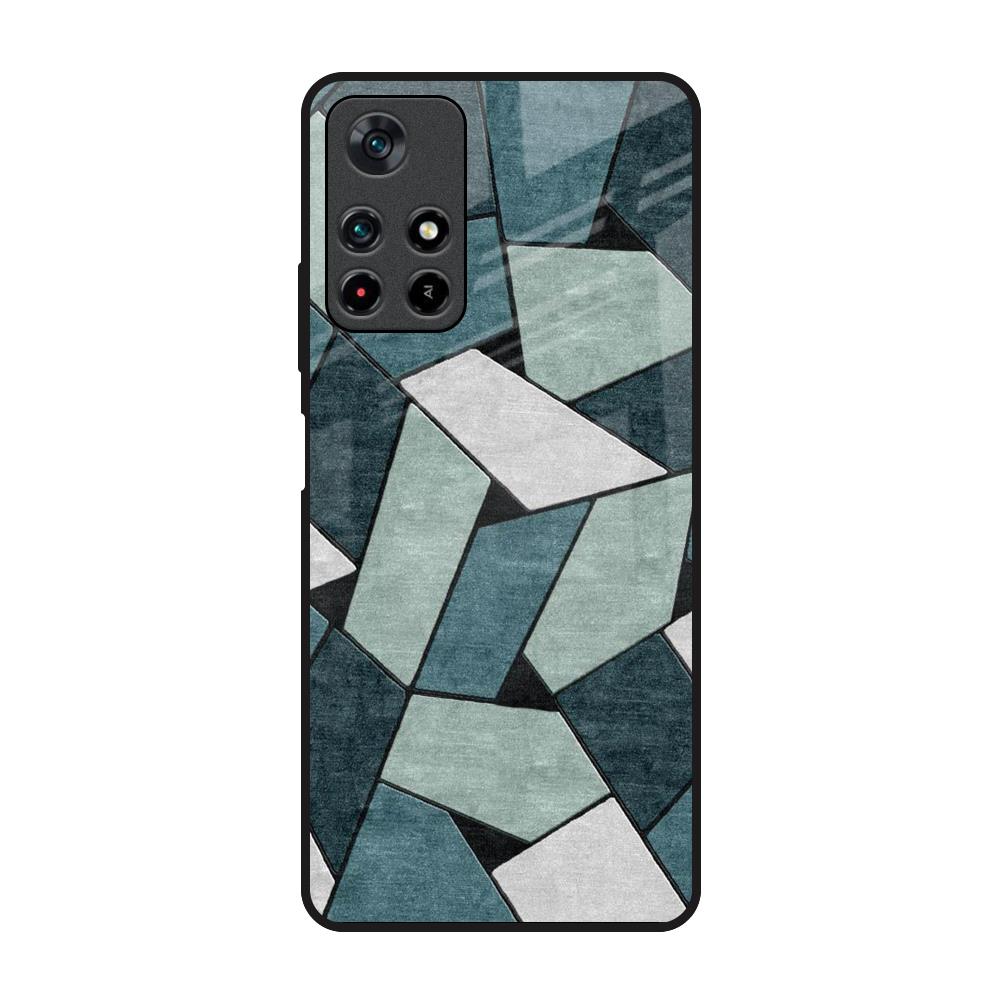 Abstact Tiles Poco M4 Pro 5G Glass Back Cover Online