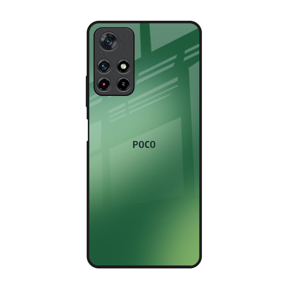 Green Grunge Texture Poco M4 Pro 5G Glass Back Cover Online