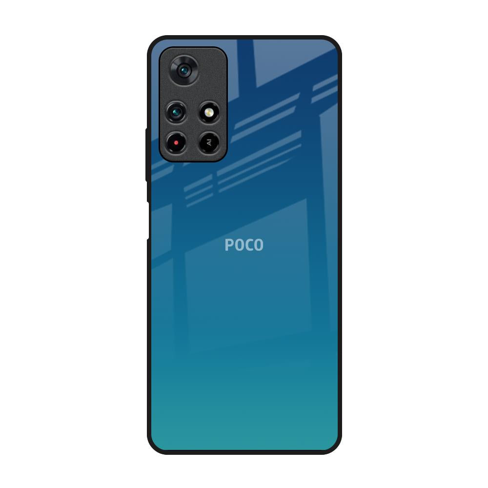 Celestial Blue Poco M4 Pro 5G Glass Back Cover Online