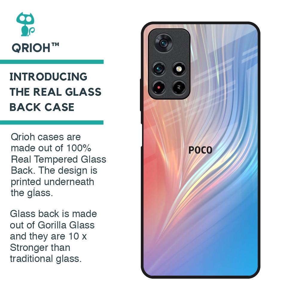 Mystic Aurora Glass Case for Poco M4 Pro 5G