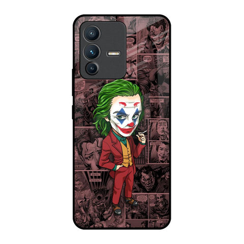 Joker Cartoon Vivo V23 5G Glass Back Cover Online