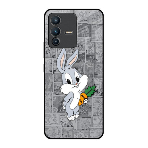Cute Baby Bunny Vivo V23 5G Glass Back Cover Online
