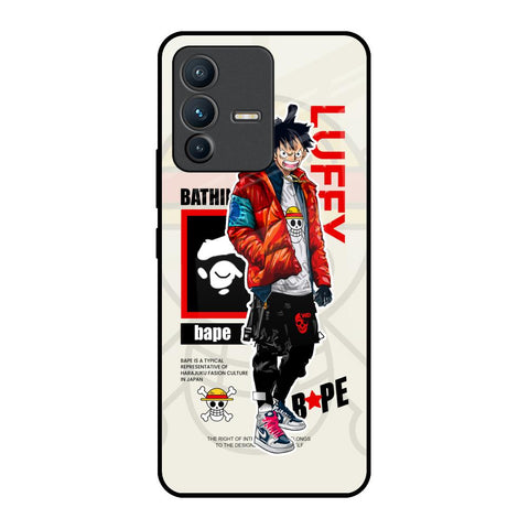 Bape Luffy Vivo V23 5G Glass Back Cover Online