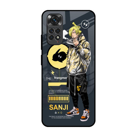 Cool Sanji Redmi Note 11 Glass Back Cover Online