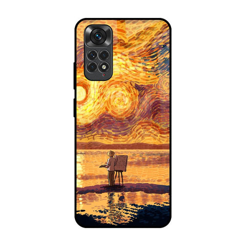 Sunset Vincent Redmi Note 11 Glass Back Cover Online