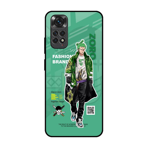 Zoro Bape Redmi Note 11 Glass Back Cover Online