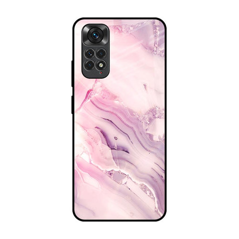 Diamond Pink Gradient Redmi Note 11 Glass Back Cover Online