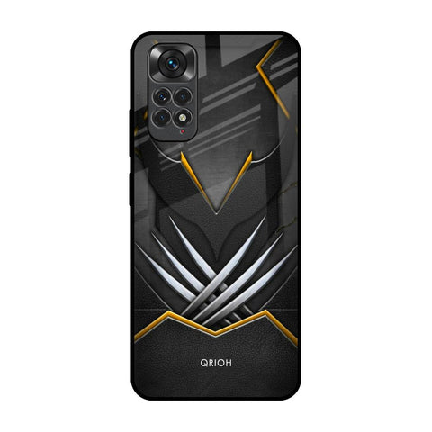 Black Warrior Redmi Note 11 Glass Back Cover Online