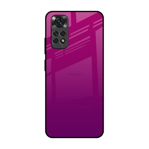 Magenta Gradient Redmi Note 11 Glass Back Cover Online