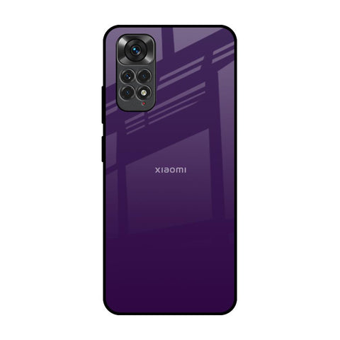 Dark Purple Redmi Note 11 Glass Back Cover Online
