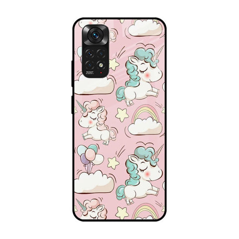 Balloon Unicorn Redmi Note 11 Glass Cases & Covers Online