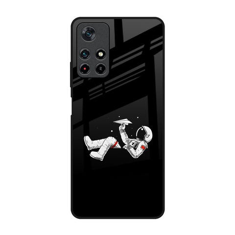 Space Traveller Redmi Note 11T 5G Glass Back Cover Online