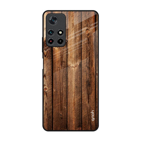 Timber Printed Redmi Note 11T 5G Glass Back Cover Online