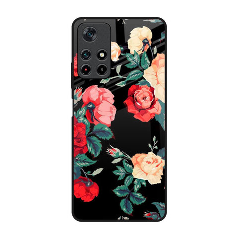Floral Bunch Redmi Note 11T 5G Glass Back Cover Online