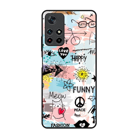 Just For You Redmi Note 11T 5G Glass Back Cover Online