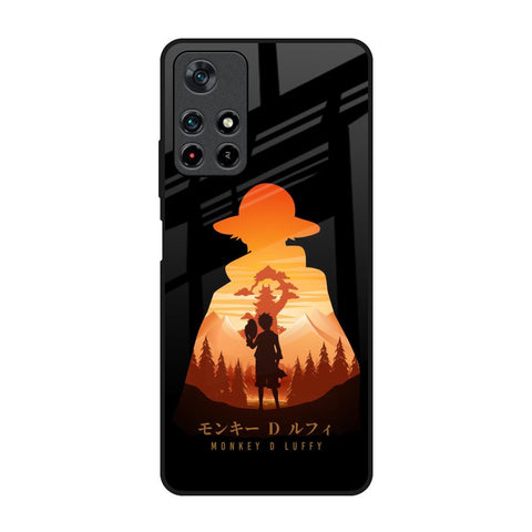 Luffy One Piece Redmi Note 11T 5G Glass Back Cover Online