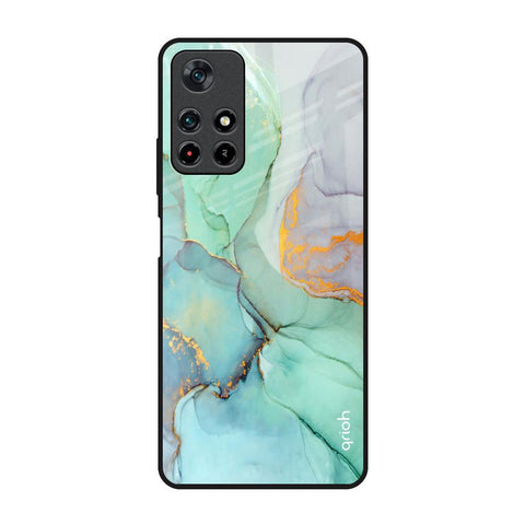 Green Marble Redmi Note 11T 5G Glass Back Cover Online