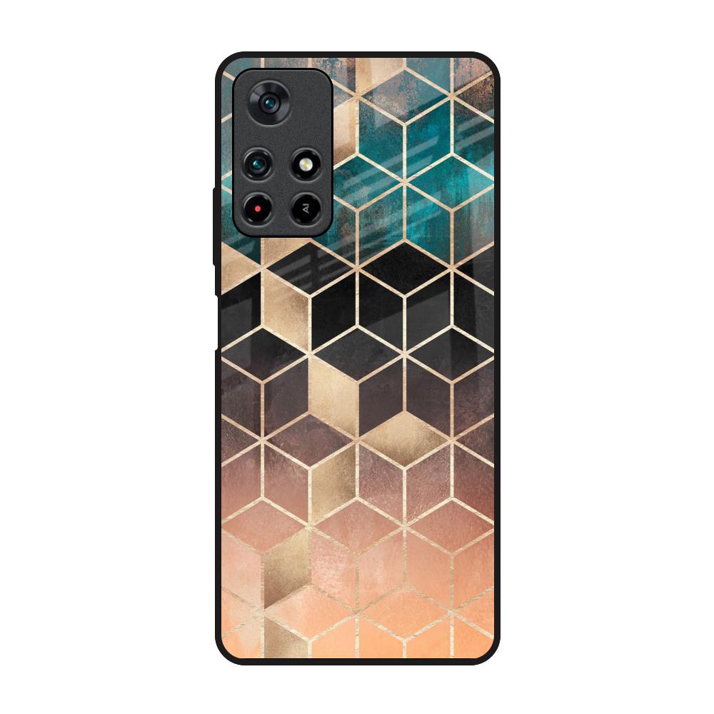 Bronze Texture Redmi Note 11T 5G Glass Back Cover Online