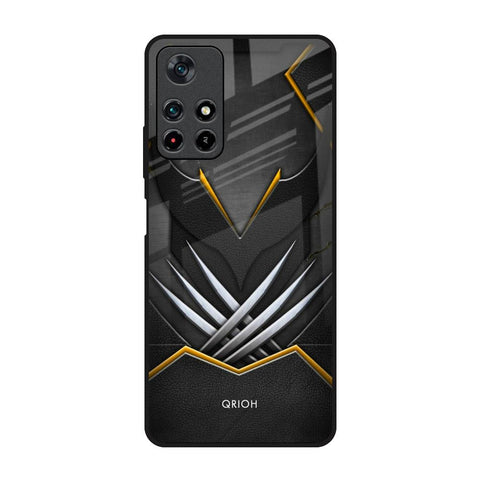 Black Warrior Redmi Note 11T 5G Glass Back Cover Online